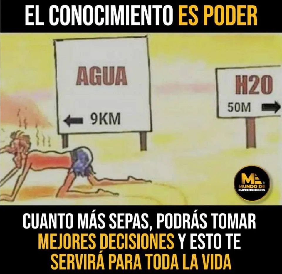 The knowledge is power.