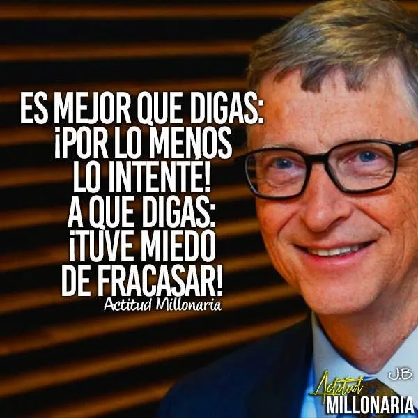Es mejor que digas por lo menos lo intenté