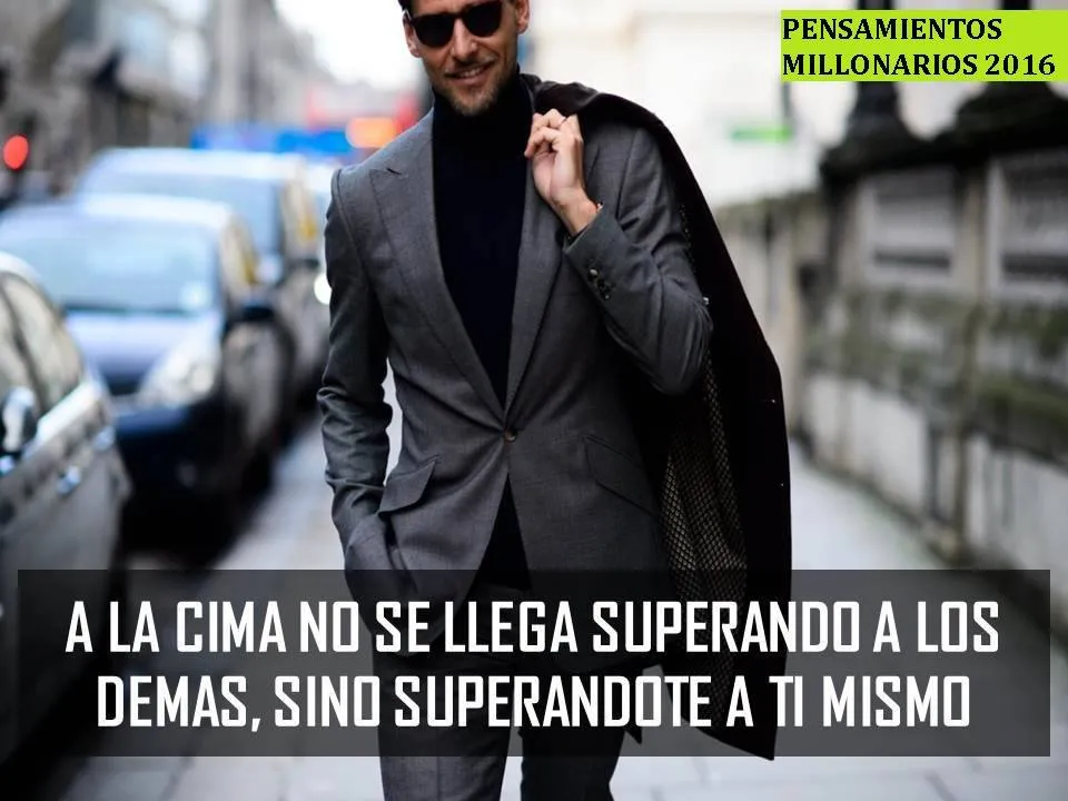 A la cima no se llega superando a los demás, sino superándote a ti mismo.