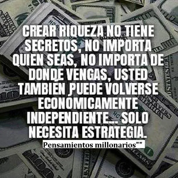 Crear riqueza no tiene secretos.