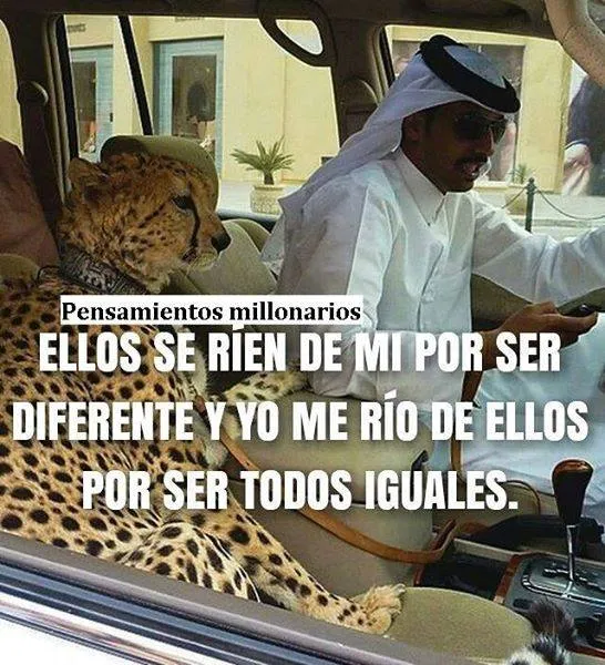 Pensamientos millonarios ellos se ríen de mí por ser diferente.