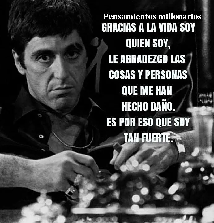 Agradezco las cosas y personas que me han hecho daño.