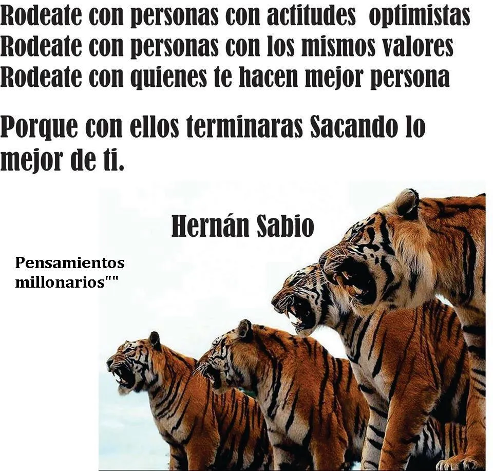 Rodeate con personas con actitudes optimistas.