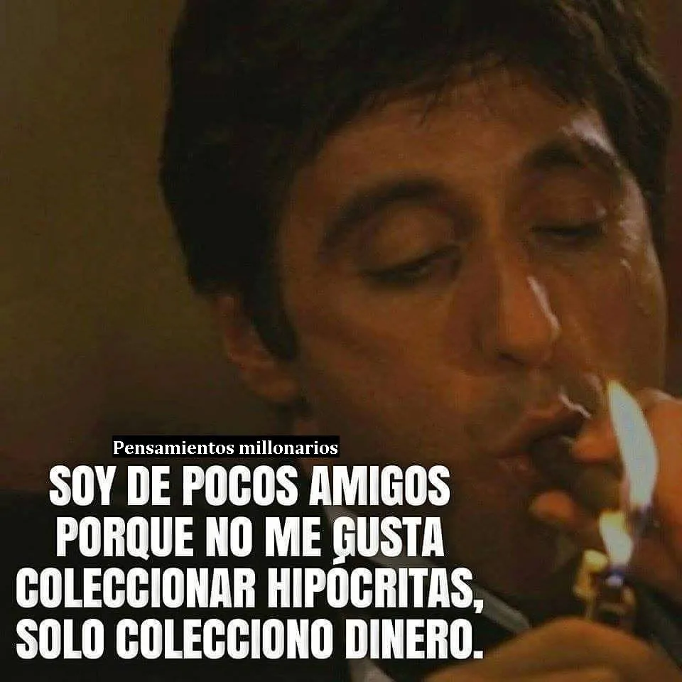 Soy de pocos amigos porque no me gusta coleccionar hipócritas.