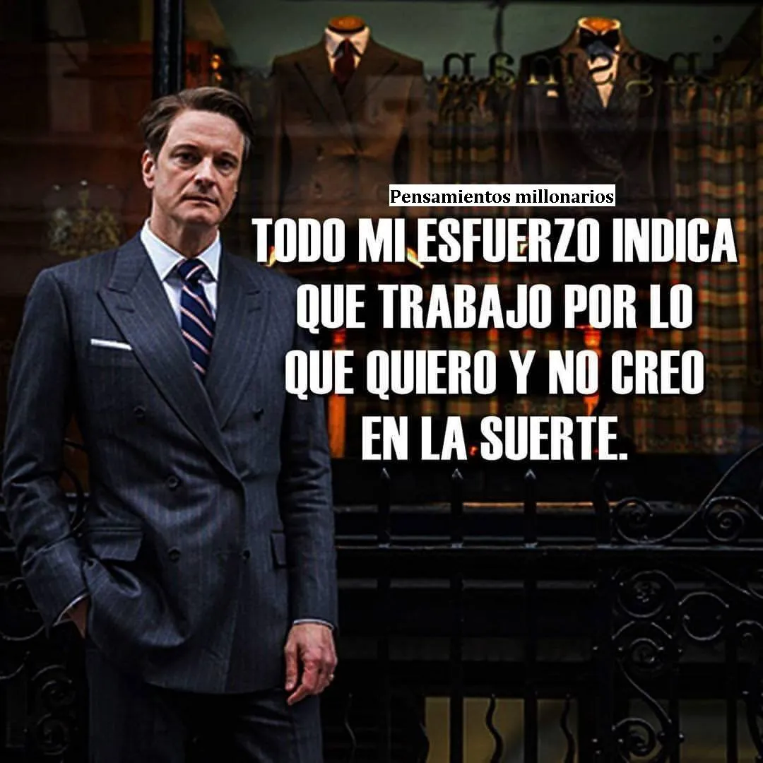 El primer párrafo de la imagen dice todo mi esfuerzo indica que trabajo por lo que quiero y no creo en la suerte.