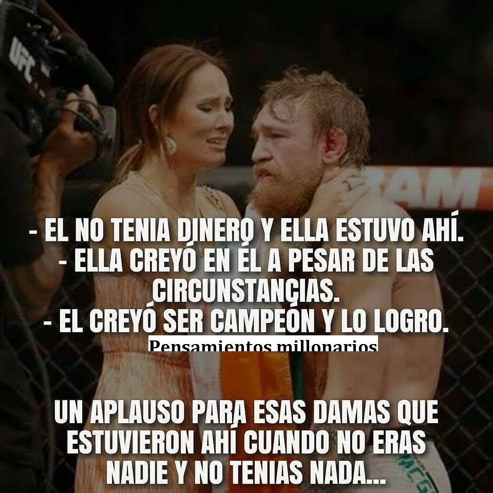 Él no tenía dinero y ella estuvo ahí.