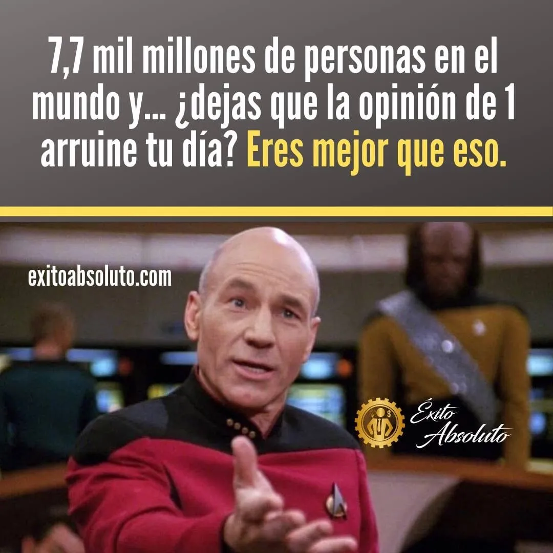 Dejas que la opinión de arruine tu día