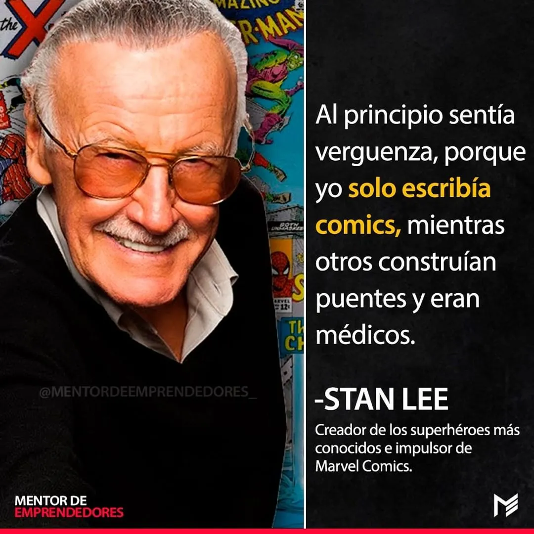 Al principio sentía vergenza, porque yo solo escribía comics.