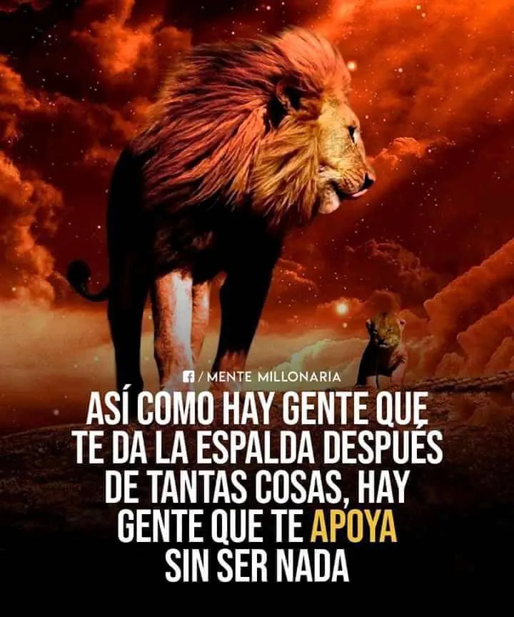 Así como hay gente que te da la espalda después de tantas cosas.