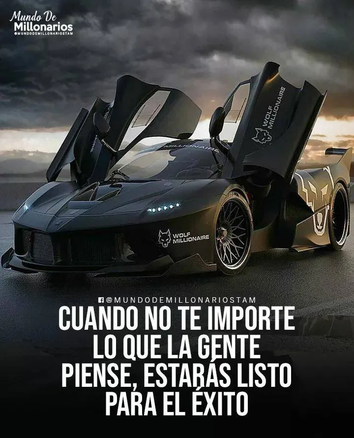 Cuando no te importe lo que la gente piense, estarás listo para el éxito.
