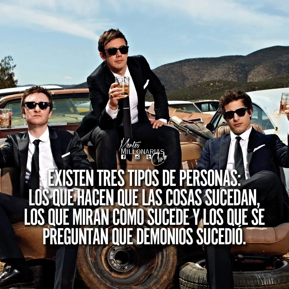 Existen tres tipos de personas