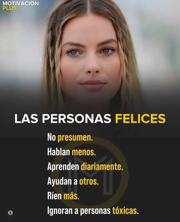 Las personas felices no presumen.