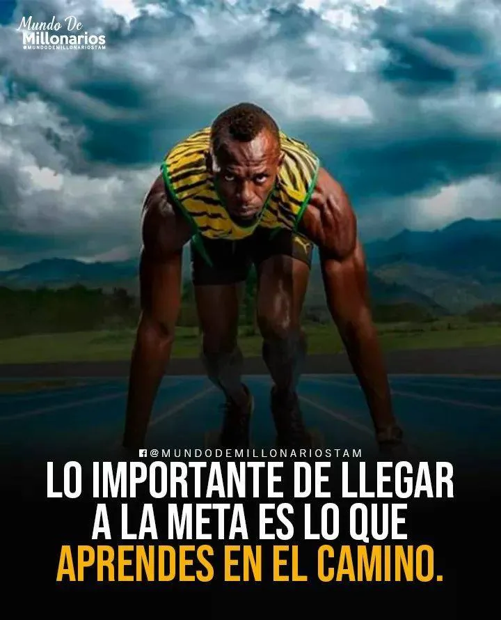 Lo importante de llegar a la meta es lo que aprendes en el camino.