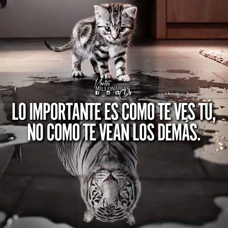 Lo importante es como te ves tú, no como te vean los demás.
