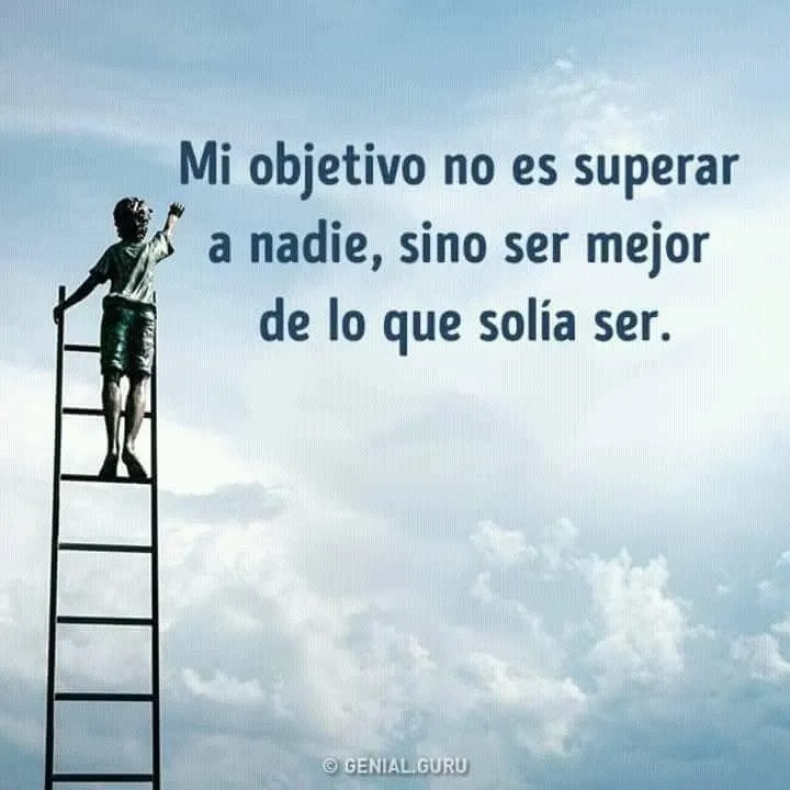 Mi objetivo no es superar a nadie.