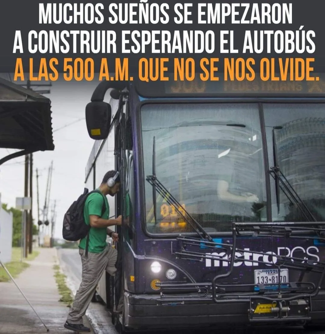 Muchos sueños se empezaron a construir esperando el autobús.