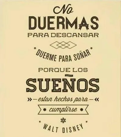 No duermas para descansar.