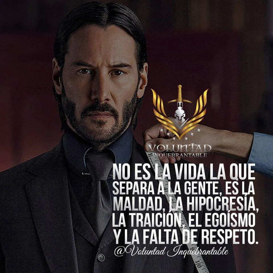 La maldad, la hipocresía, la traición, el egoísmo y la falta de respeto separan a la gente.