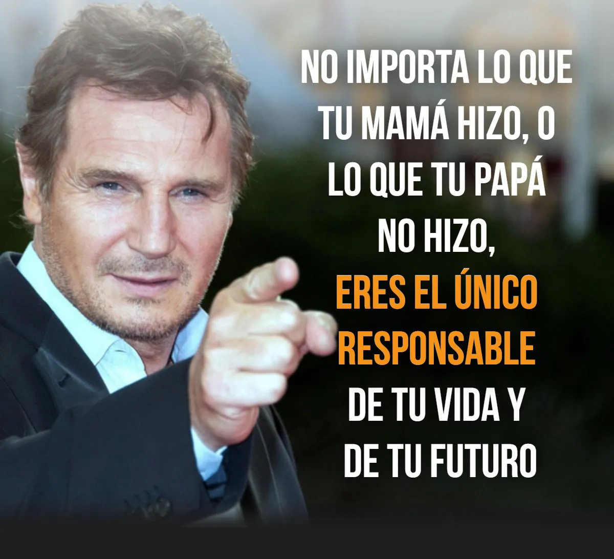 No importa lo que tu mamá hizo, o lo que tu papá no hizo.