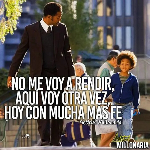 No me voy a rendir, aquí voy otra vez.