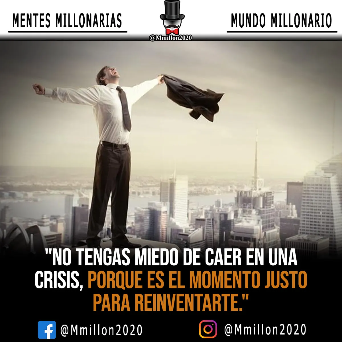 No tengas miedo de caer en una crisis.