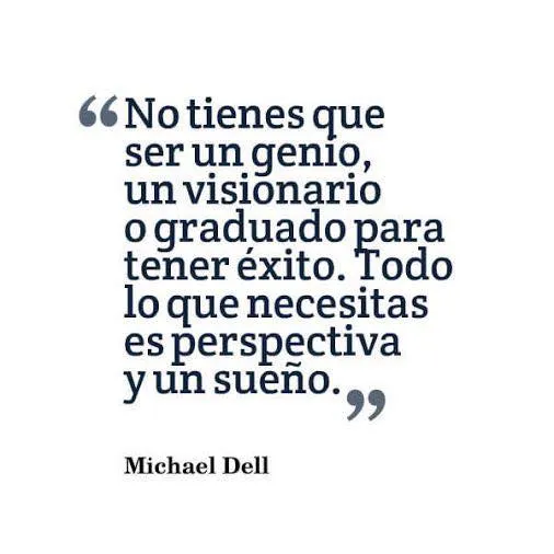 No tienes que ser un genio para tener éxito.