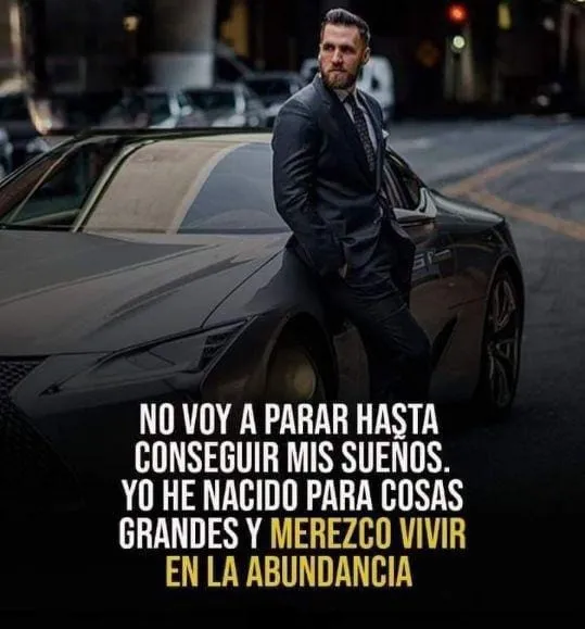 No voy a parar hasta conseguir mis sueños.