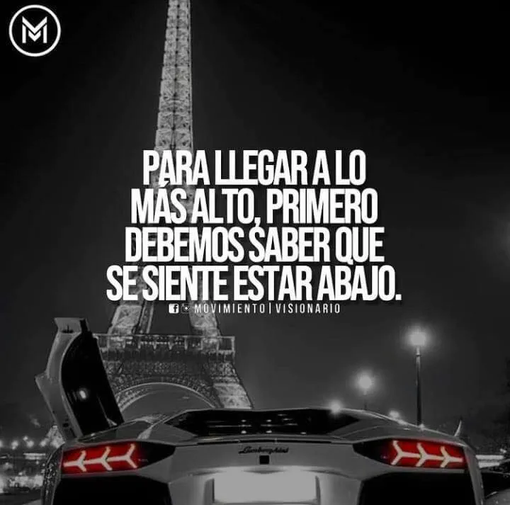 Para llegar a lo más alto, primero debemos saber que se siente estar abajo.