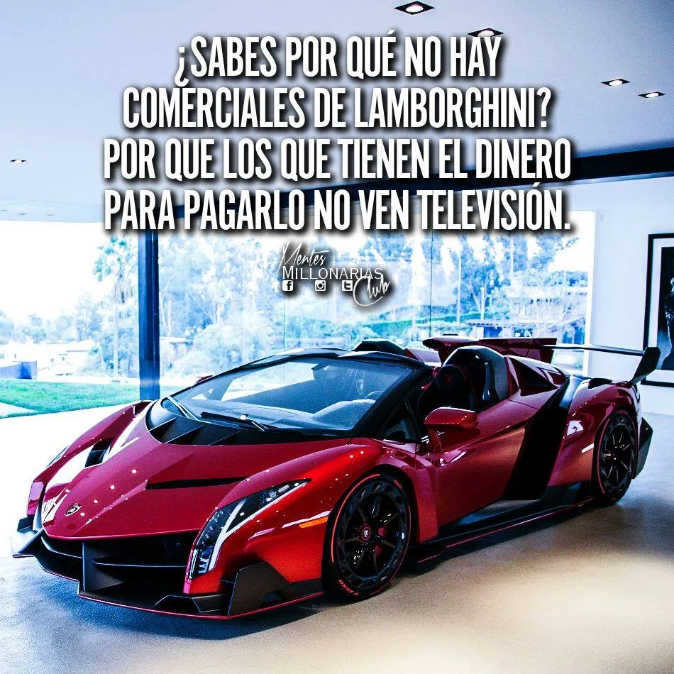 Sabes por qué no hay comerciales de lamborghini