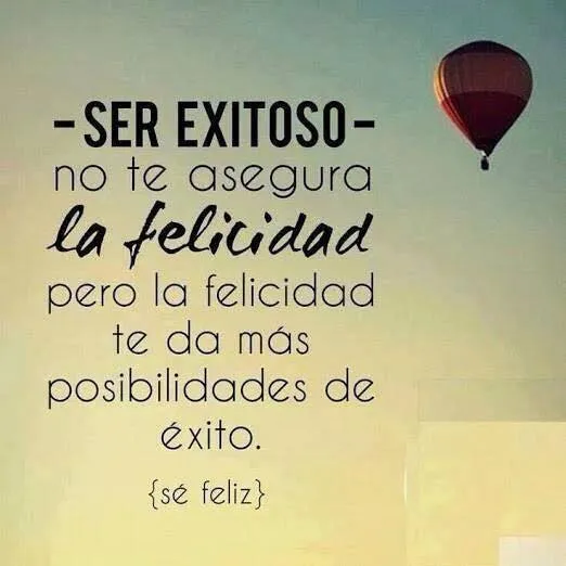 Ser exitoso no te asegura la felicidad.