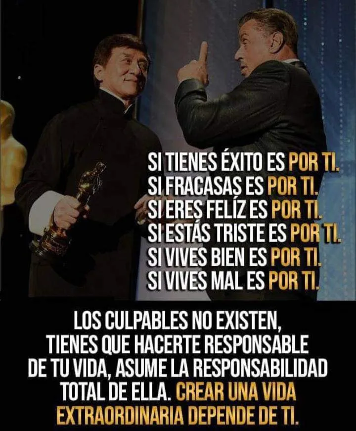 Si tienes éxito es por ti.