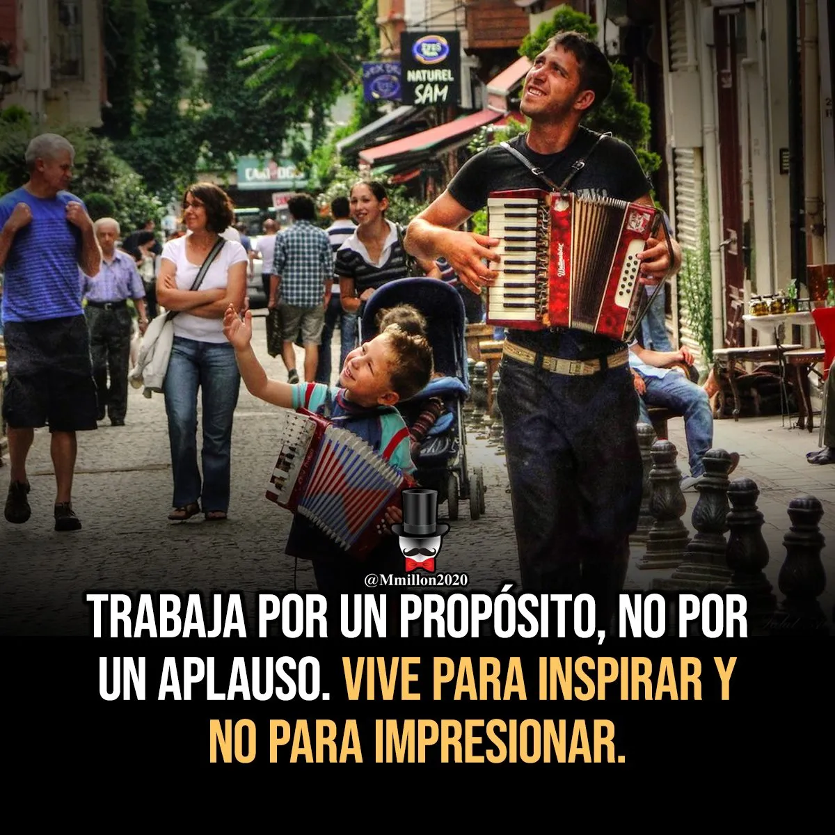 Trabaja por un propósito, no por un aplauso.