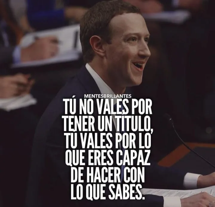 Tú no vales por tener un título.