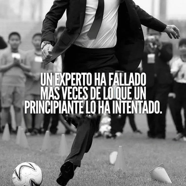 Un experto ha fallado más veces de las que un principiante lo ha intentado.