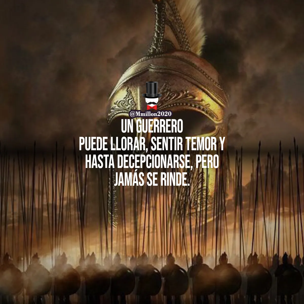 Un guerrero puede llorar, sentir temor y hasta decepcionarse.
