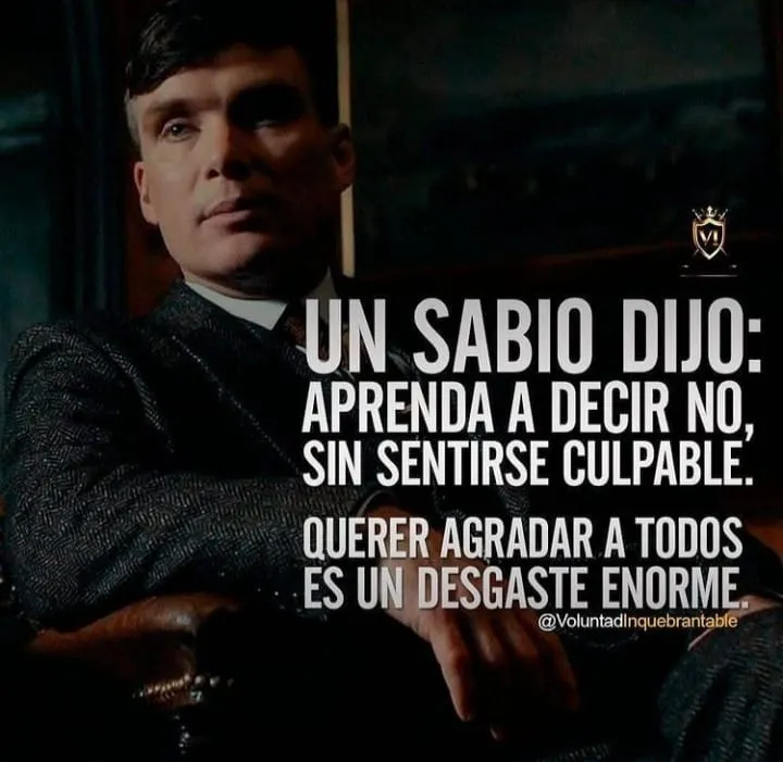 Un sabio dijo aprenda a decir no, sin sentirse culpable.