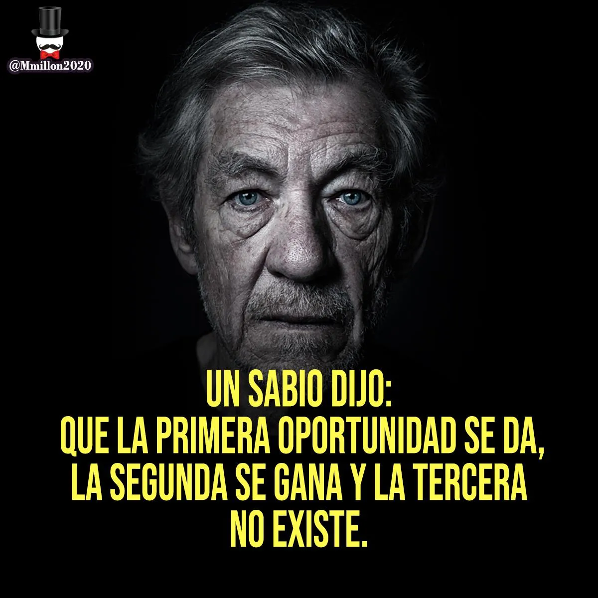 Un sabio dijo que la primera oportunidad se da.