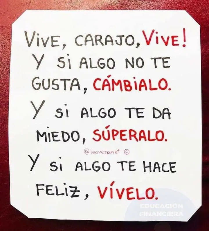 Vive, carajo, vive