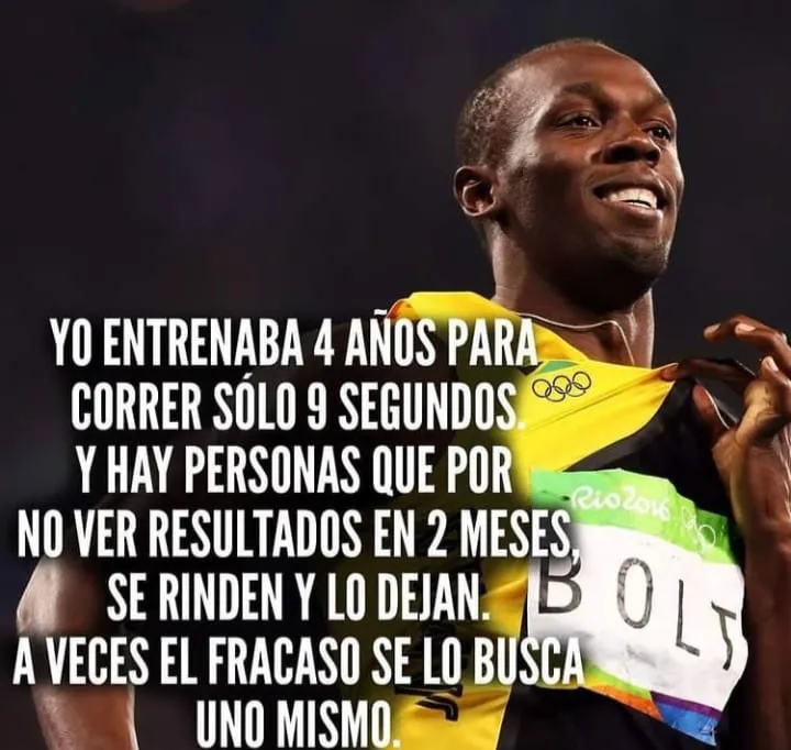 Yo entrenaba años para correr sólo segundos.