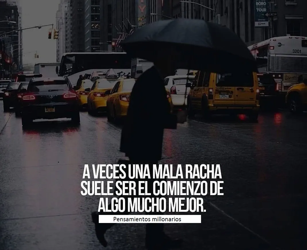 A veces una mala racha. . .