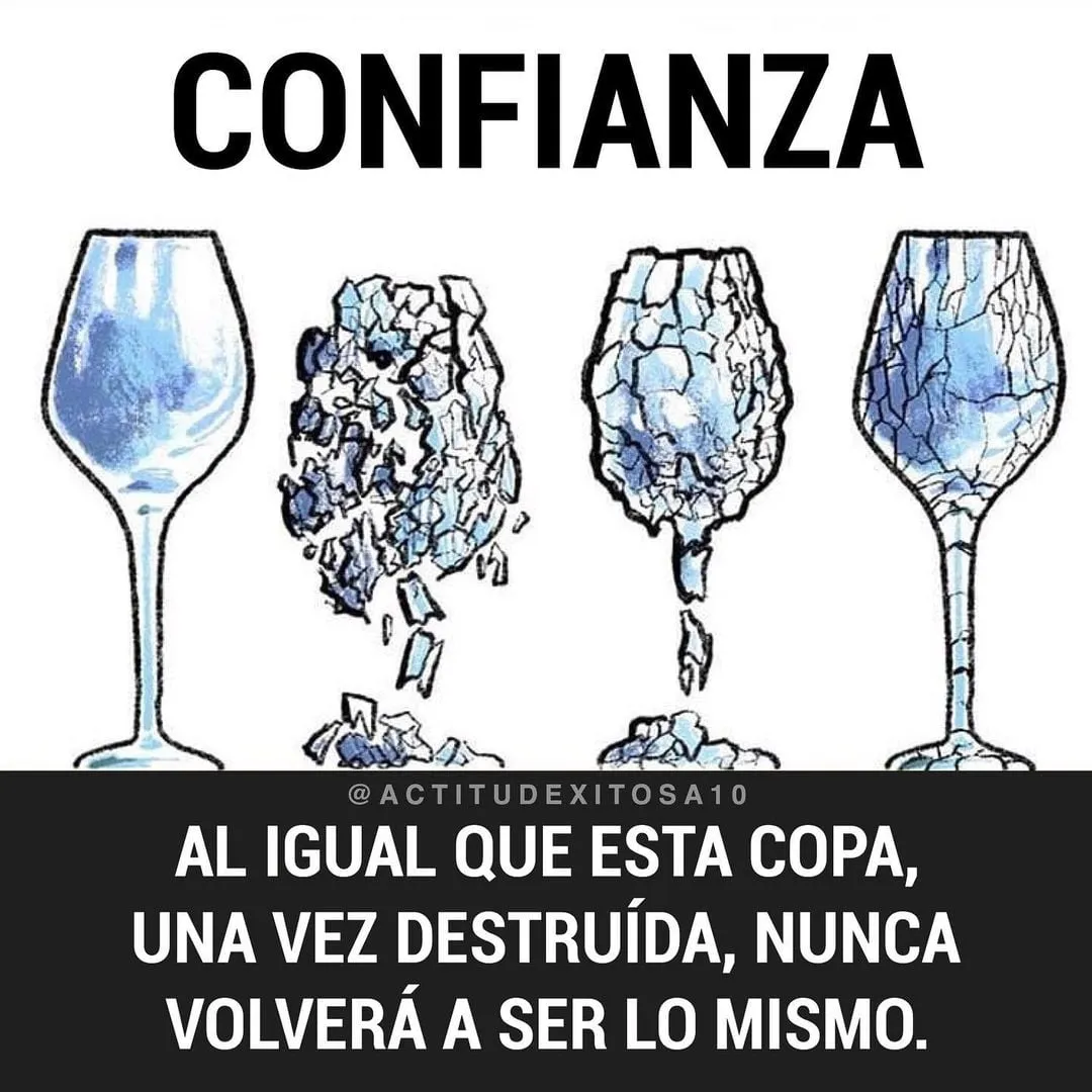 La primera oración es al igual que esta copa,