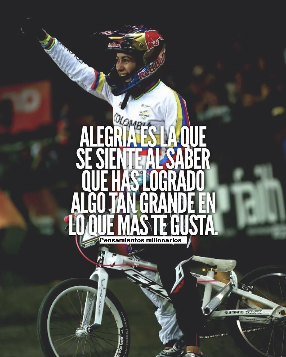 La alegría es la que se siente al saber que has logrado algo tan grande en lo que más te gusta.