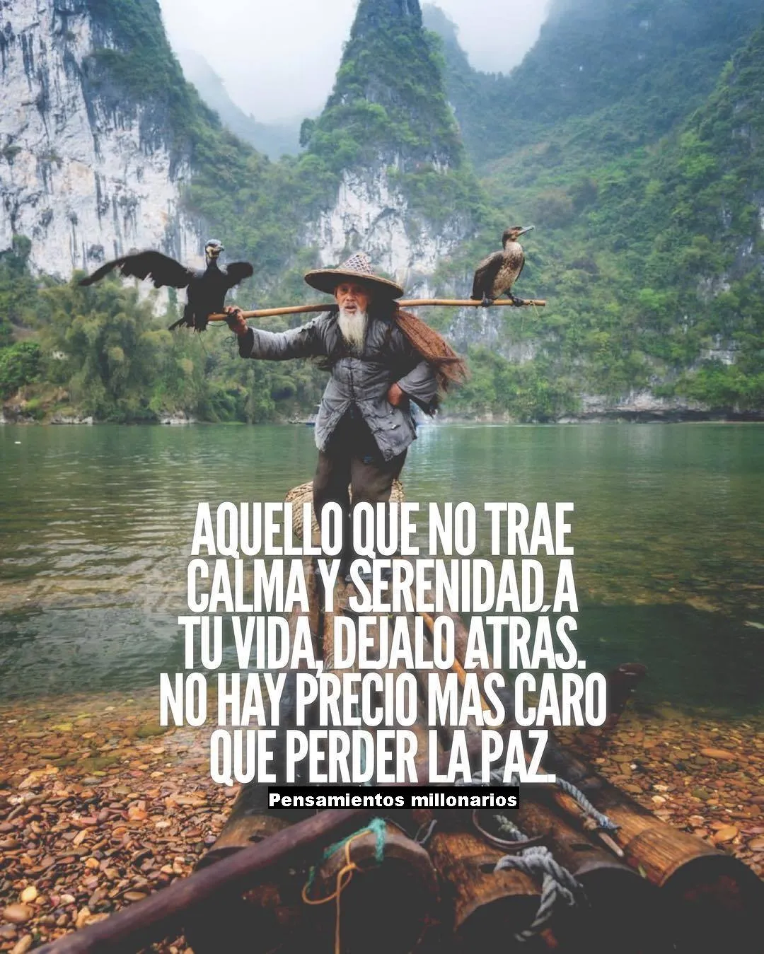 Aquello que no trae calma y serenidad a tu vida, dejalo atrás.