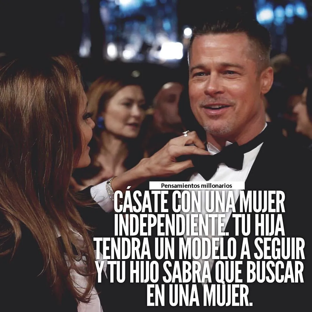 Cásate con una mujer independiente.