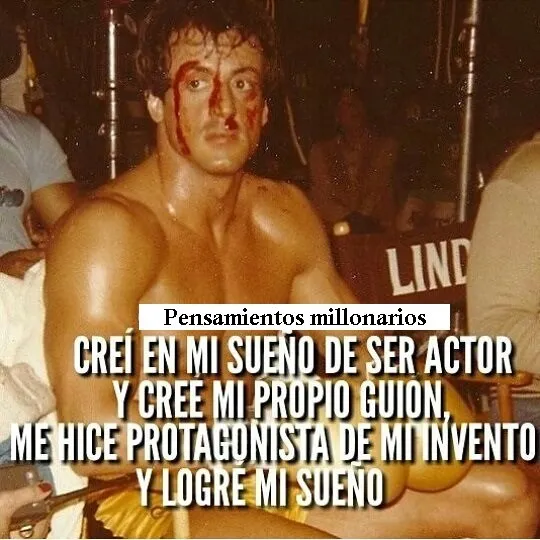 Creí en mi sueño de ser actor.