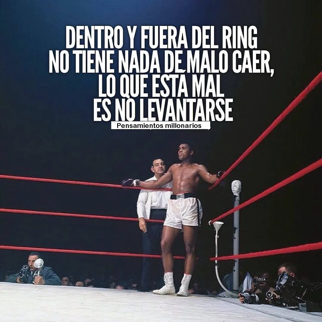 Dentro y fuera del ring no tiene nada de malo caer.