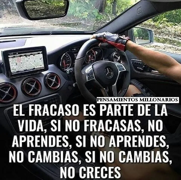 El fracaso es parte de la vida.
