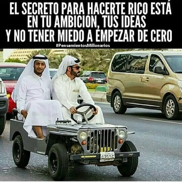 El secreto para hacerte rico está en tu ambición.