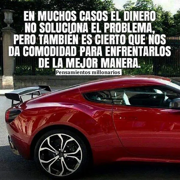 En muchos casos, el dinero no resuelve el problema.