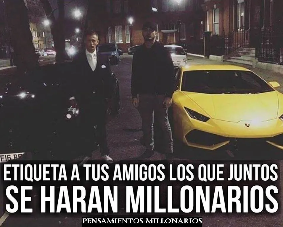 Etiqueta a tus amigos los que juntos se harán millonarios.